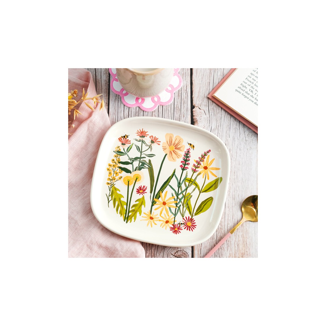 Plat / vide-poche - Bee garden