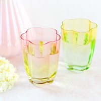 Verre fleur dégradé  - Pastel hue flower - Import japon