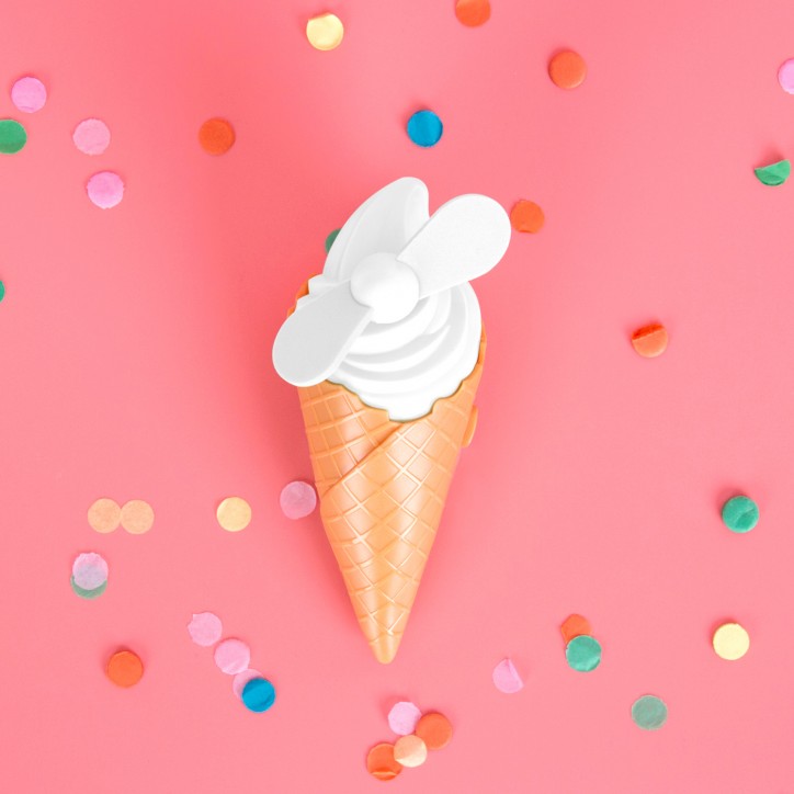 Ventilateur portable - Cornet de glace