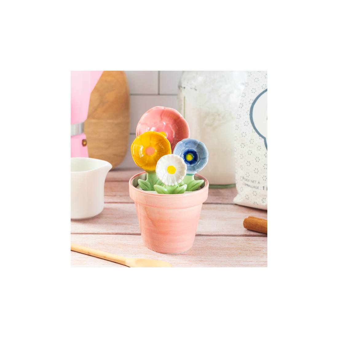 Set de cuillères à mesurer - Pot de fleurs