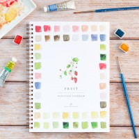 Carnet de peinture à l'aquarelle - Fruits - Emily Lex