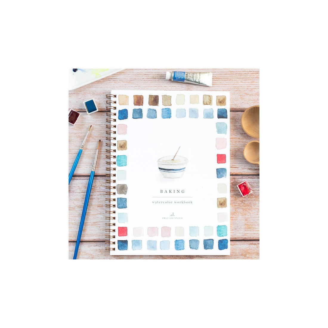 Carnet de peinture à l'aquarelle - Baking