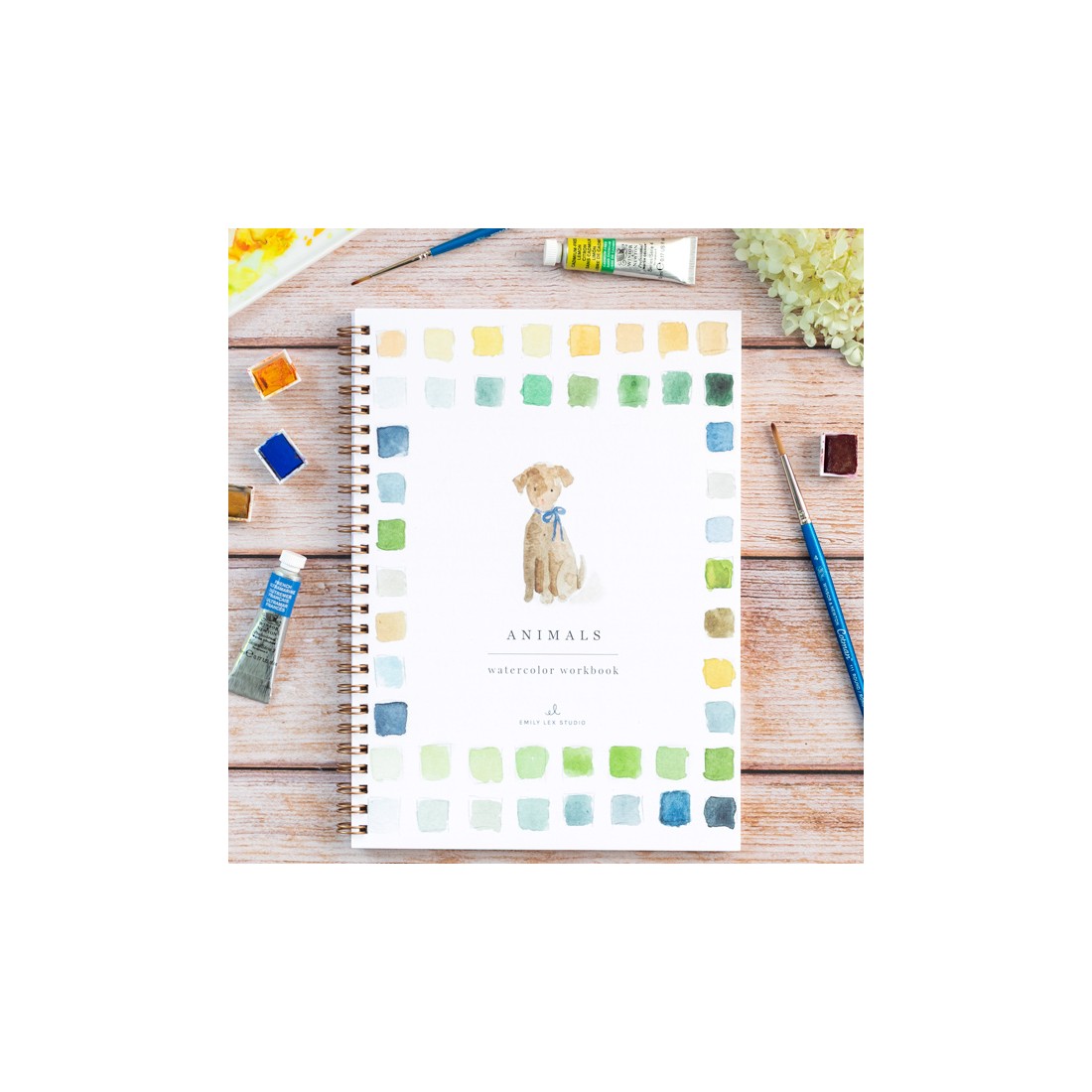Carnet de peinture à l'aquarelle - Animals