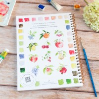 Carnet de peinture à l'aquarelle - Fruits - Emily Lex Studio
