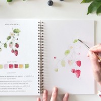 Carnet de peinture à l'aquarelle - Fruits