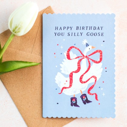 Carte d'anniversaire - Silly goose