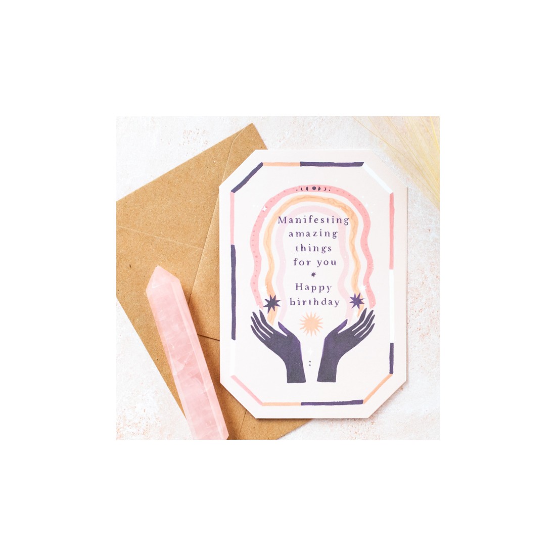 Carte d'anniversaire - Manifesting amazing things