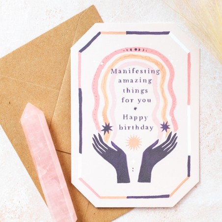 Carte d'anniversaire - Manifesting amazing things