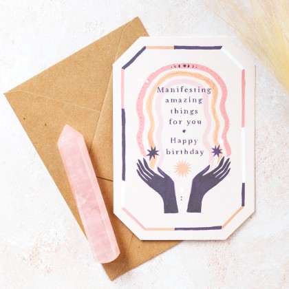Carte d'anniversaire - Manifesting amazing things