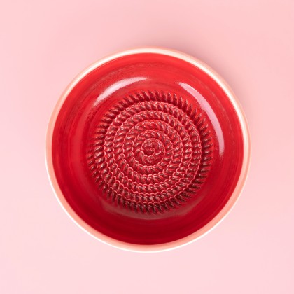 Handmade ceramic grater bowl - Sweetheart (medium)