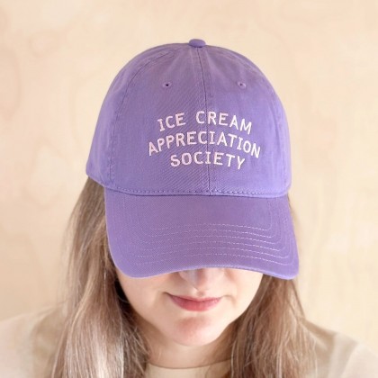 Dad cap - Ice cream appreciation society (lilac)