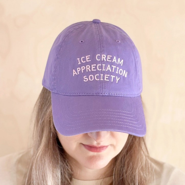 Casquette dad cap - Ice cream appreciation society (mauve) - Alphabet bags