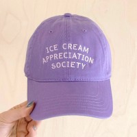 Casquette dad cap - Ice cream appreciation society (mauve) - Alphabet bags