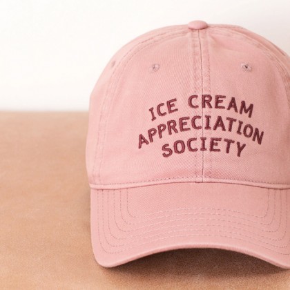 Casquette dad cap - Ice cream appreciation society (rose)