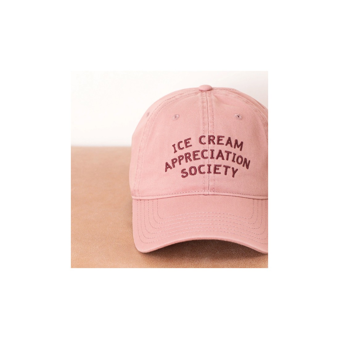 Casquette dad cap - Ice cream appreciation society (rose)