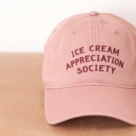 Casquette dad cap - Ice cream appreciation society (rose)