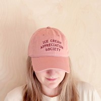 Casquette dad cap - Ice cream appreciation society (rose) - Alphabet bags