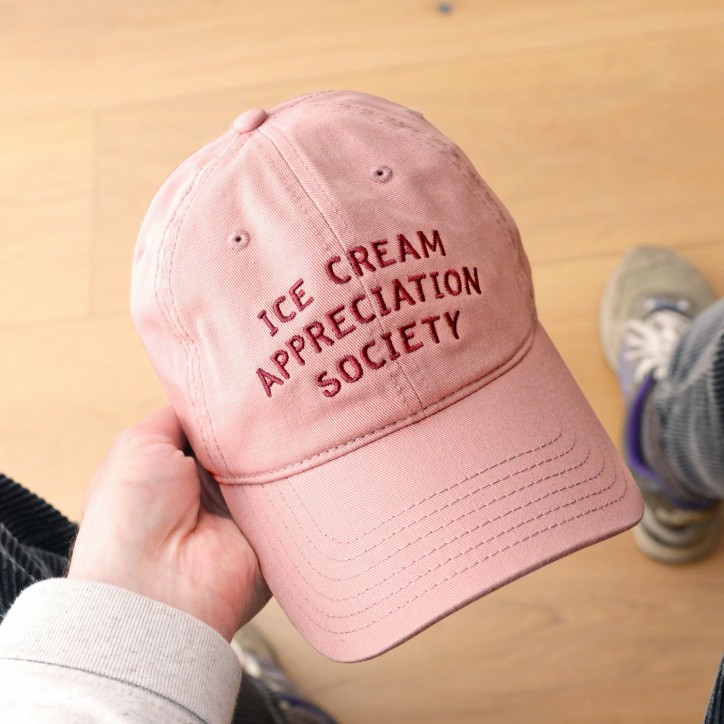 Casquette dad cap - Ice cream appreciation society (rose) - Alphabet bags - Unisexe