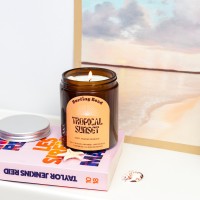 Bougie parfumée - Tropical sunset - Surfing road