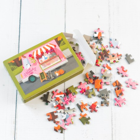 Trevell mini jigsaw puzzle - Cat food truck
