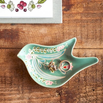 Stoneware trinket dish - Rosalynde