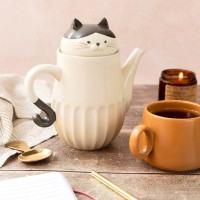Théière avec infuseur - Chat Neko