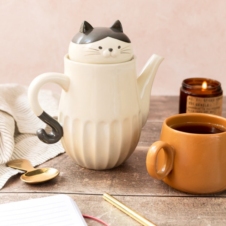 Théière avec infuseur - Chat Neko