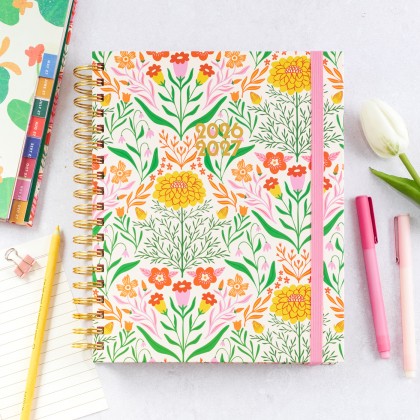 Agenda ban.do - White floral 2026-2027 (large)