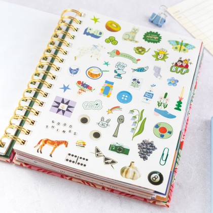 Ban.do planner - White floral 2026-2027 (large)
