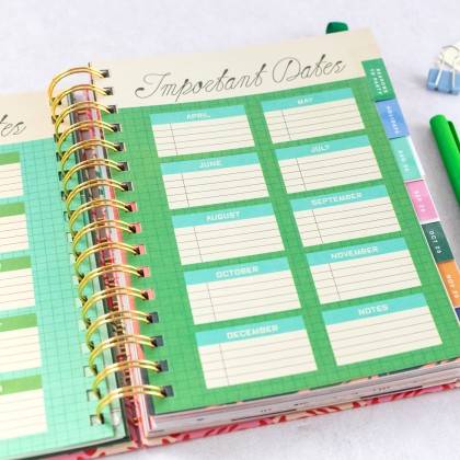 Agenda ban.do - Pink tile 2026-2027 (medium)