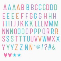 Lightbox pastel letters set