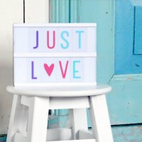 Lightbox pastel letters set