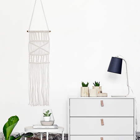 Suspension en macramé - Ivory