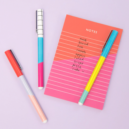Set de 3 stylos - Colorblock